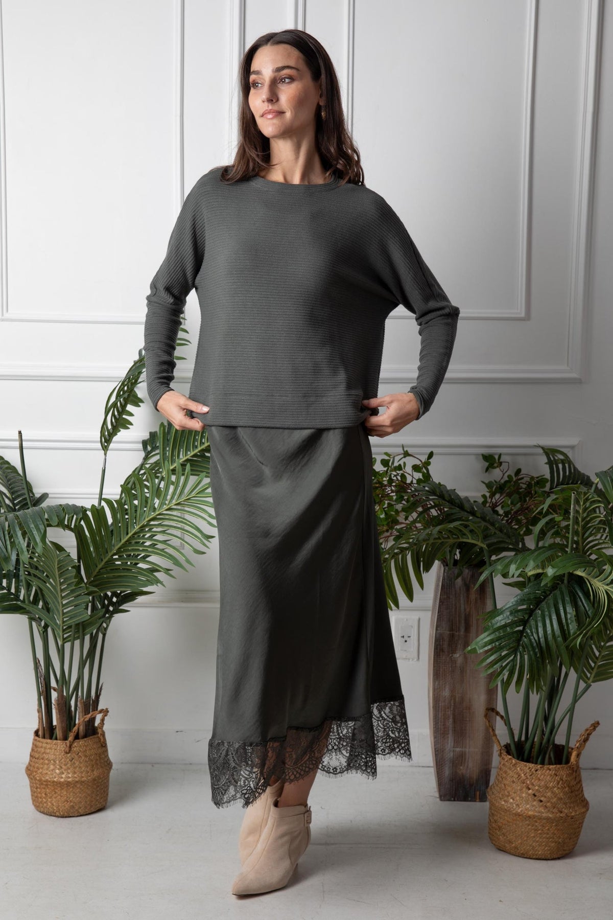 Japparel Ruby Top Olive