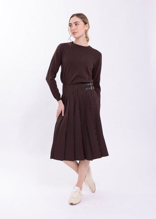 Latitude Cropped Crewneck Sweater