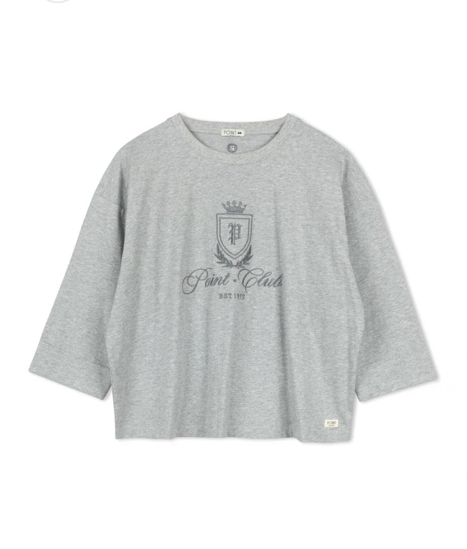 Point Graphic Roll Cuff Tee