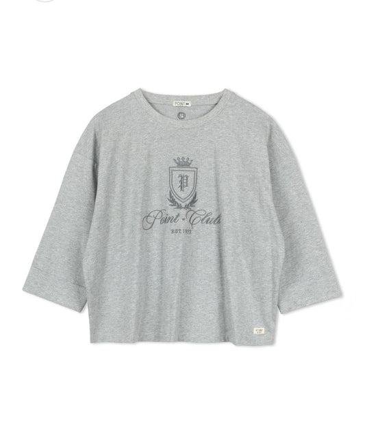 Point Graphic Roll Cuff Tee
