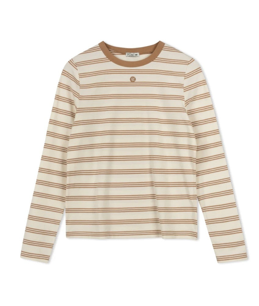 Point Stripe Logo Crew