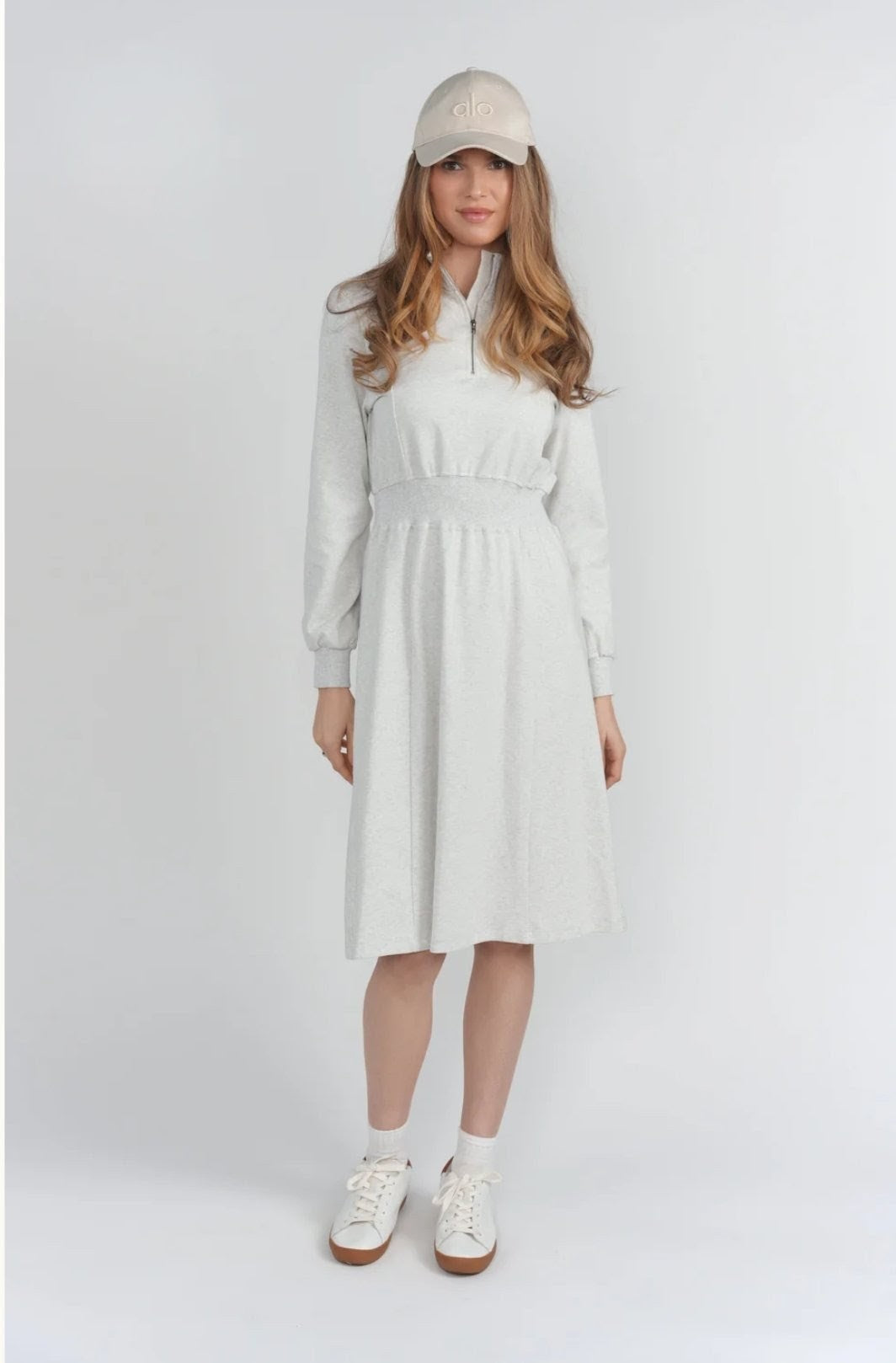 Lunella Aurelia Sweatshirt dress with ribbed waistband