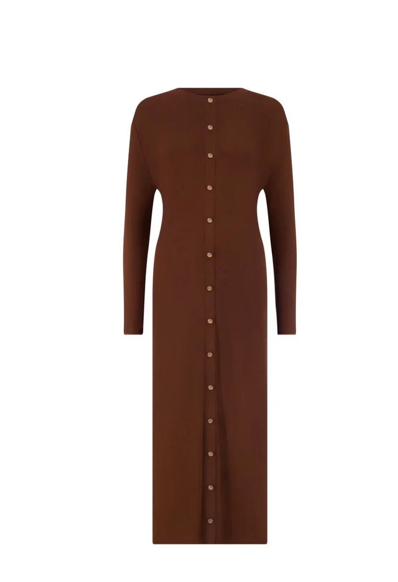 Aleeza Paris D831 Button Down Lounge Dress