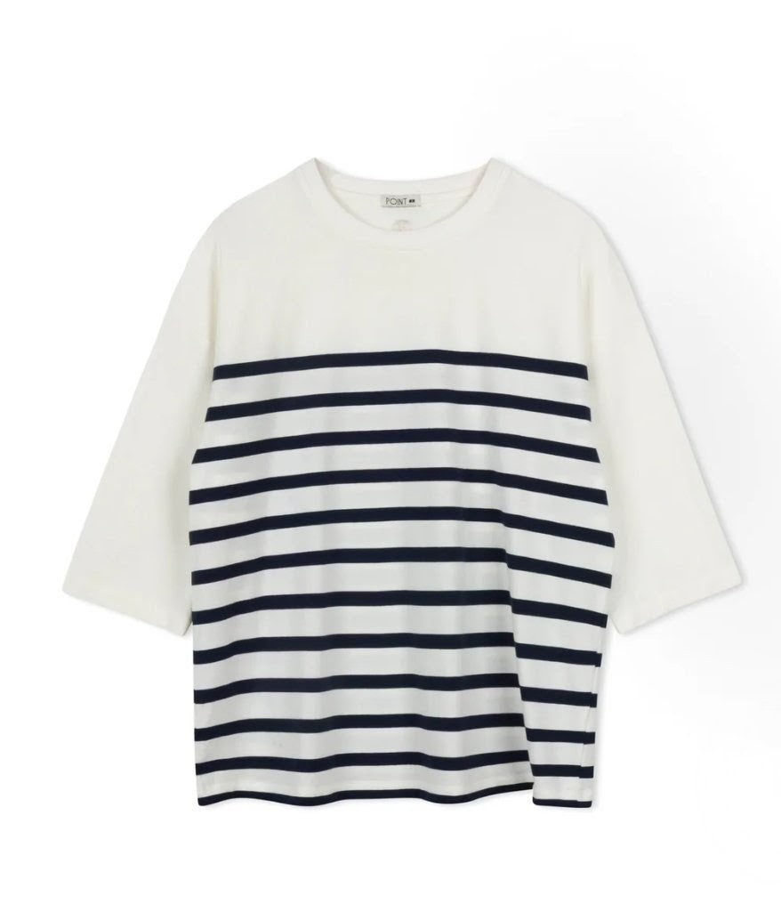 Point Jersey Stripe Tee