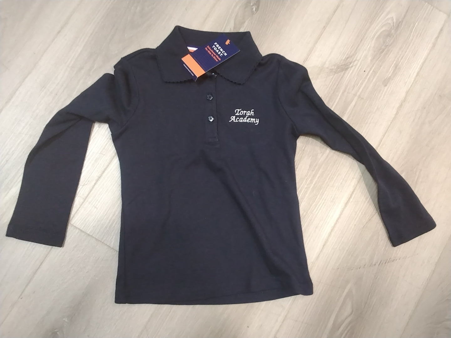 Z Embroidery long sleeve French toast shirt girls