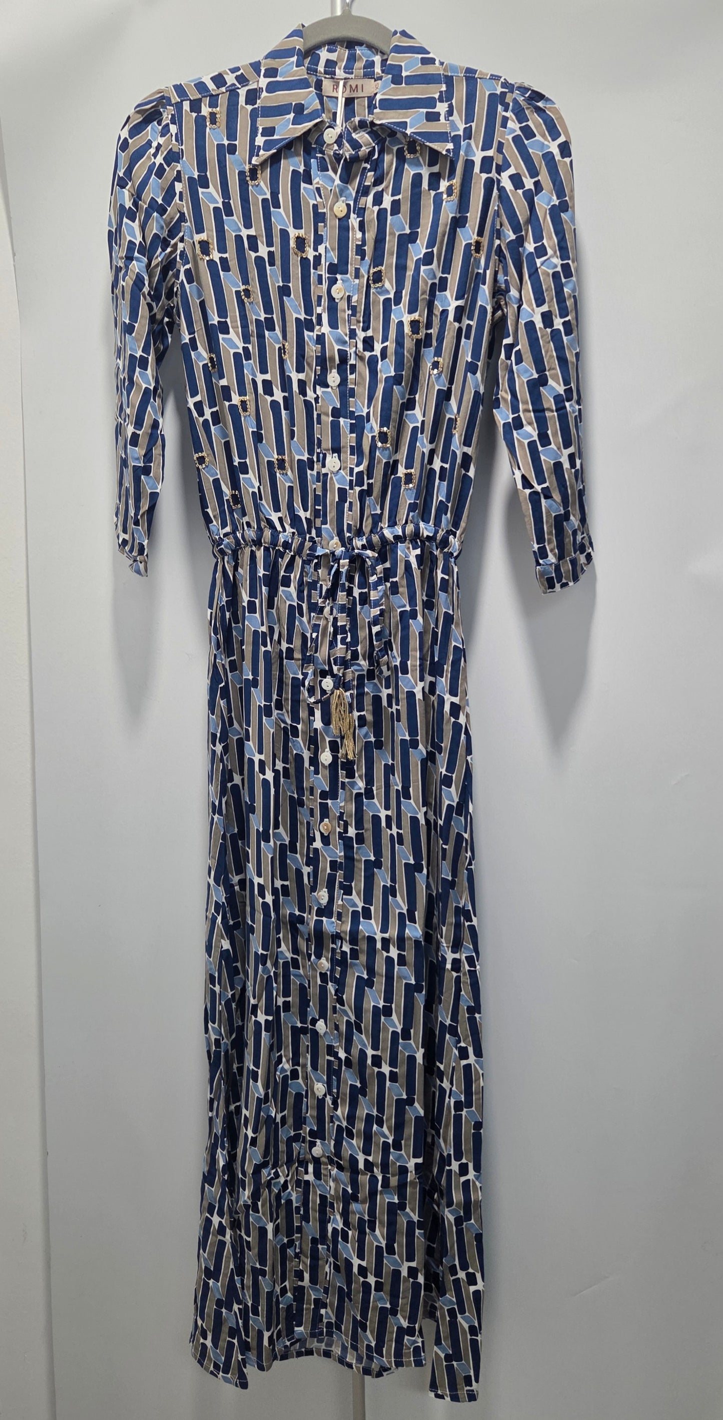 Romi Disco Long Shirt Dress