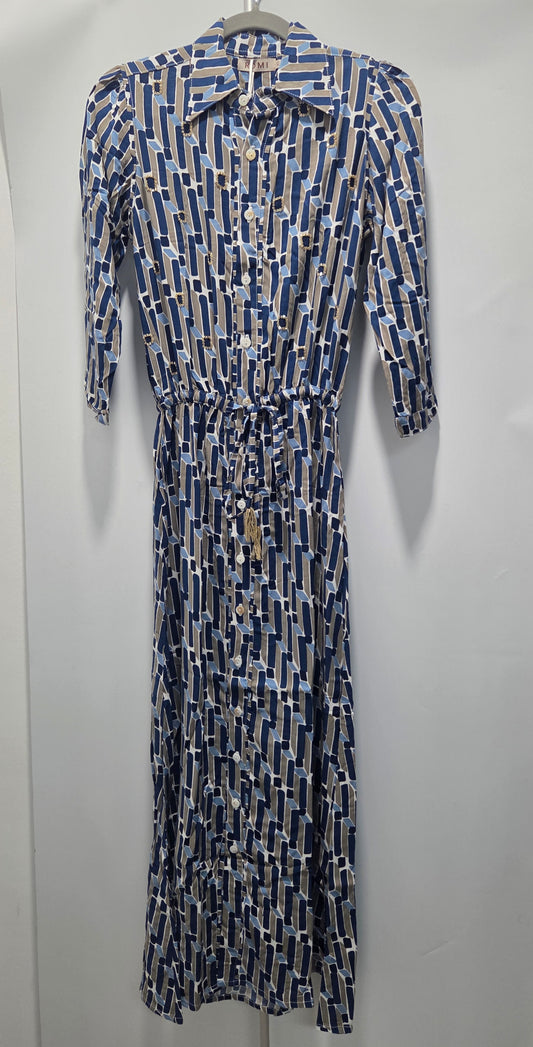 Romi Disco Long Shirt Dress