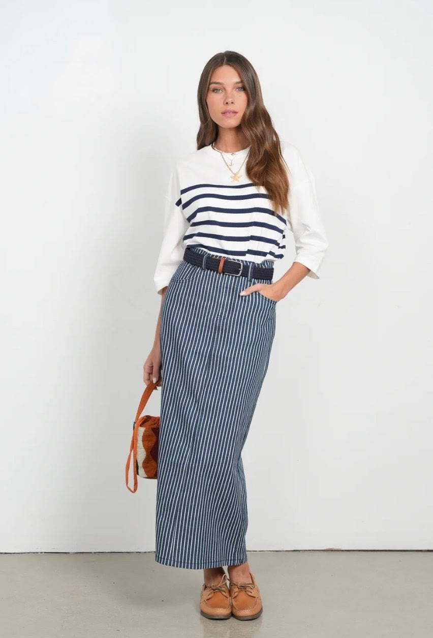 Point X HD Striped Skirt W Rope Belt