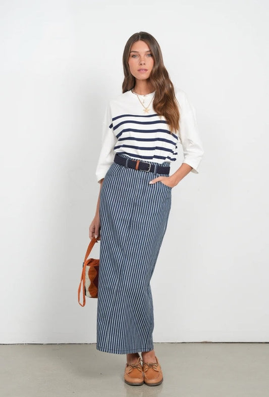 Point X HD Striped Skirt W Rope Belt