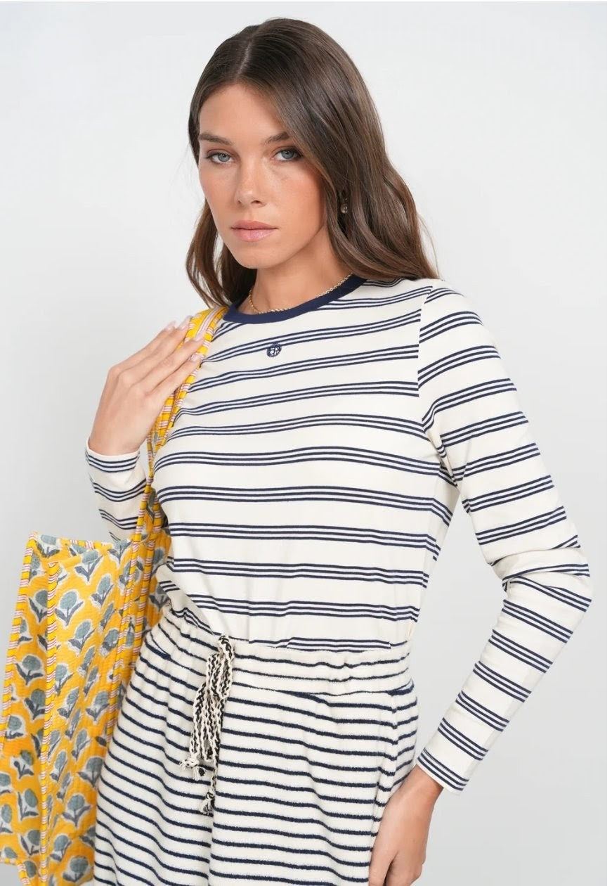 Point Stripe Logo Crew