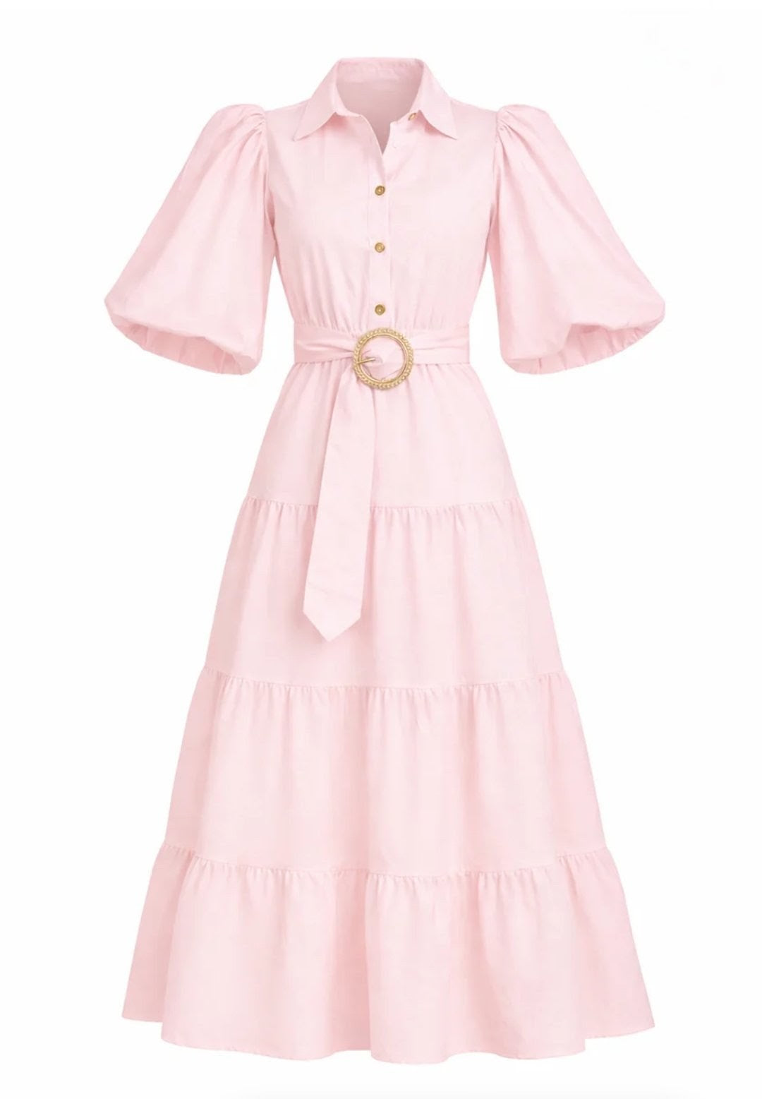 Aleeza Paris Puff Sleeve Maxi Dress D899
